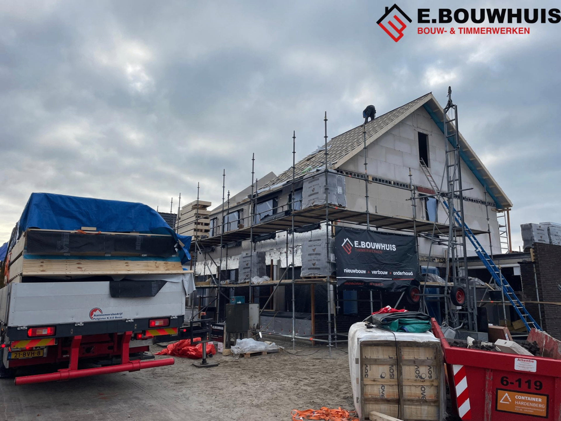 Nieuwbouw in uitvoering